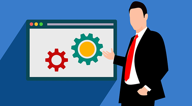Desktop computer vector image